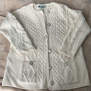 Women’s, 100% merino, wool cardigan, size large
